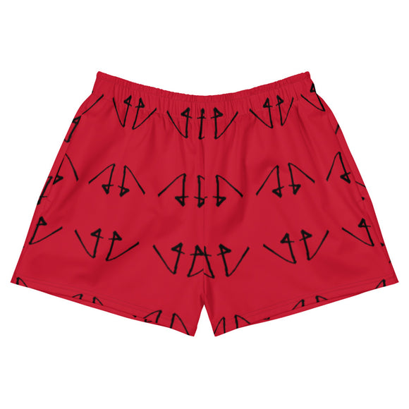 Women's Athletic Short Red