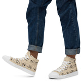 Men’s Champagne high top canvas shoes