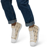 Men’s Champagne high top canvas shoes